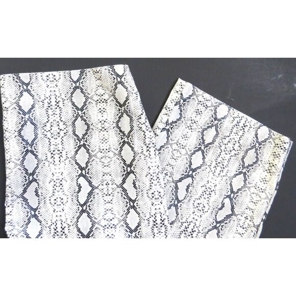 Pretty Little Thing Faux Leather High Rise Snake Print Tapered Trousers 10 EUC - Picture 3 of 11